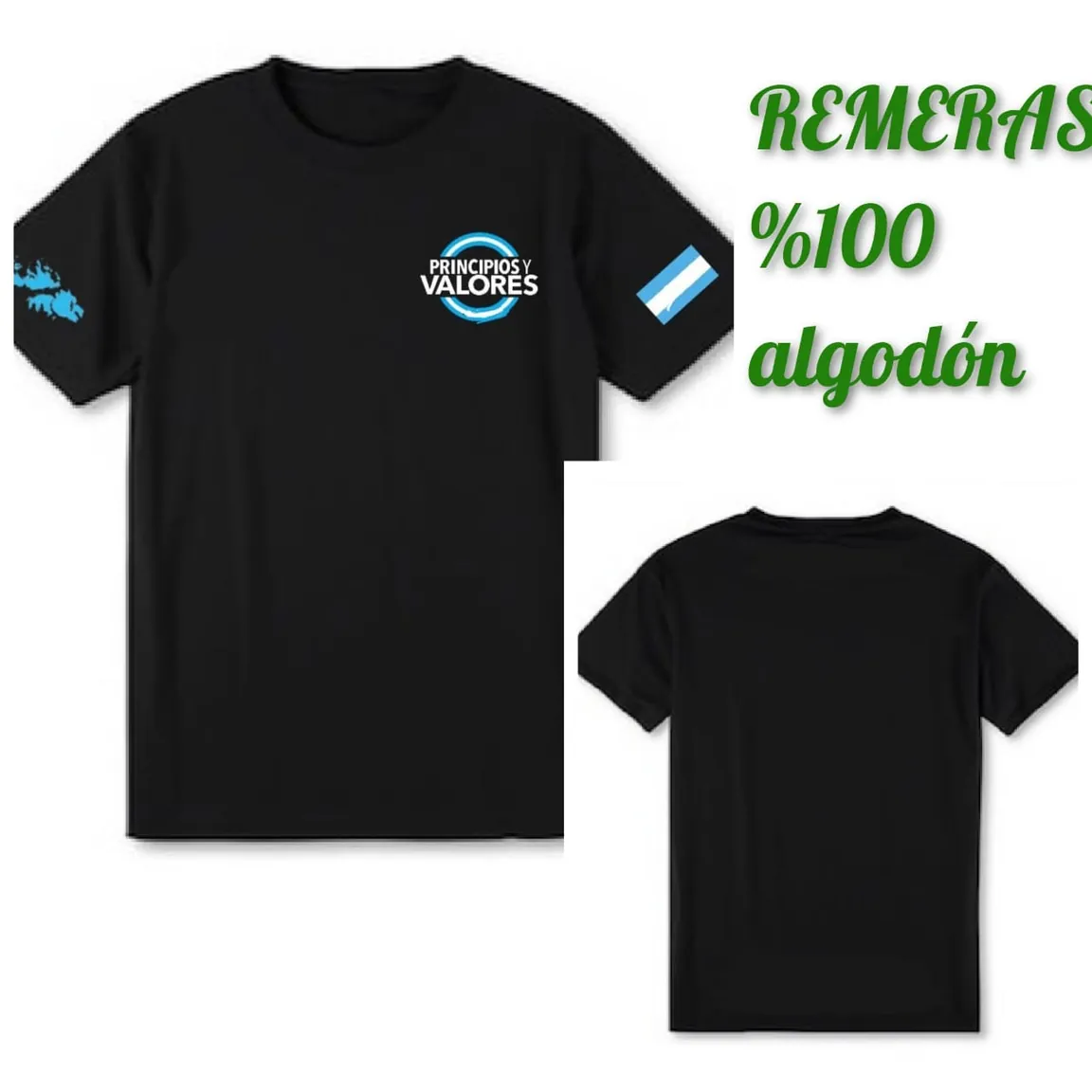 Remera Negra Tropa de Leales